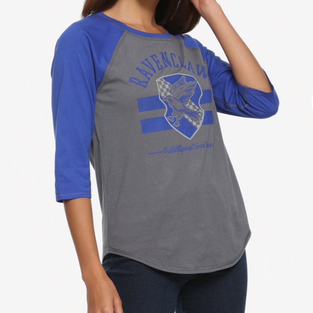 Harry Potter ravenclaw reversible baseball tee💙👓